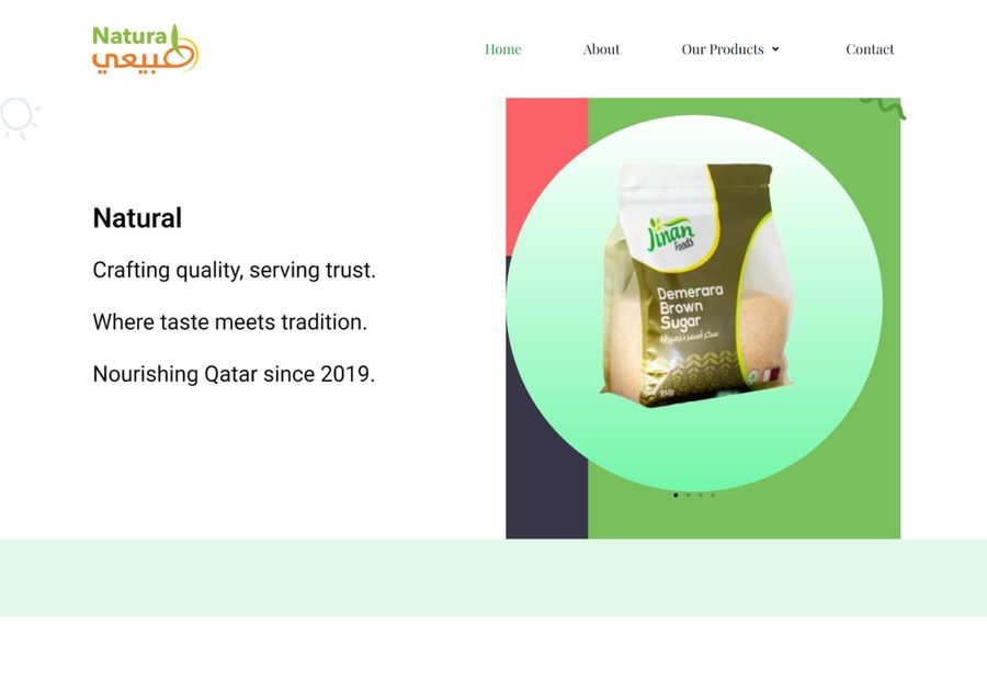 Natural (Jinan Foods) website screenshot